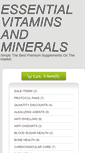 Mobile Screenshot of essentialvitaminsandminerals.com